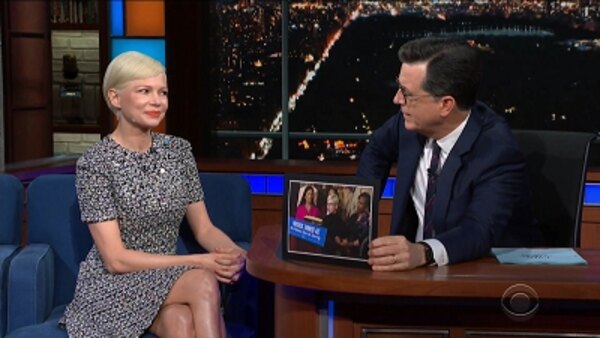 The Late Show with Stephen Colbert - S04E129 - Michelle Williams, Emily Bazelon, Oscar the Grouch