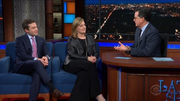 The Late Show with Stephen Colbert - S04E133 - Anna Palmer, Jake Sherman, The Lumineers, “The Avengers” cast, Peter Grosz