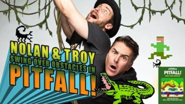 Retro Replay - S02E09 - Nolan North and Troy Baker Swing Over Obstacles in Pitfall!