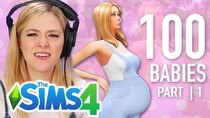 The 100 Baby Challenge - Episode 1 - Single Girl Has Her First of 100 Babies In The Sims 4 | Part...