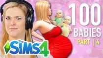 The 100 Baby Challenge - Episode 4 - Single Girl Has Twins In The Sims 4 | Part 4