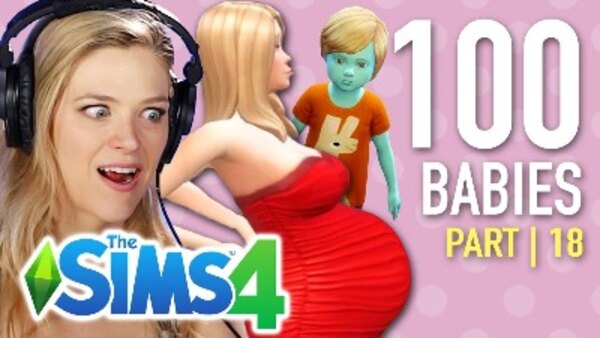 The 100 Baby Challenge - S01E18 - Single Girl Nurtures An Alien In The Sims 4 | Part 18