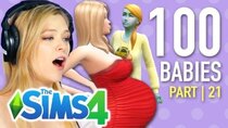 The 100 Baby Challenge - Episode 21 - Single Girl Nearly Freezes Daughter To Death In The Sims 4 |...