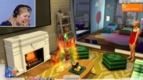 The 100 Baby Challenge - Episode 22 - Single Girl Burns Down Her Home In The Sims 4 | Part 22