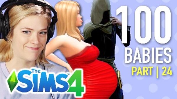 The 100 Baby Challenge - S01E24 - Single Girl Flirts With Death In The Sims 4 | Part 24