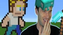 PewDiePie's Epic Minecraft Series - Episode 2 - Im actually having... FUN? In MINECRAFT (hacked) - Part 2