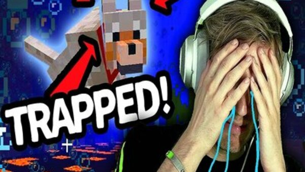 PewDiePie's Epic Minecraft Series - S01E09 - My minecraft Dog is TRAPPED underwater (HELP ME!!!) - Part 9