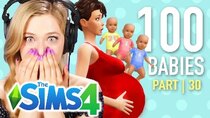 The 100 Baby Challenge - Episode 30 - Single Girl Has Triplets In The Sims 4 | Part 30