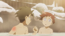 Shinkansen Henkei Robo Shinkalion the Animation - Episode 9 - Battle!! The Ultra Evolution Institute's Hot Springs Trip