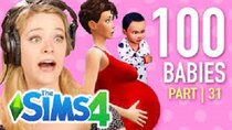 The 100 Baby Challenge - Episode 31 - Single Girl Starves Her Children In The Sims 4 | Part 31