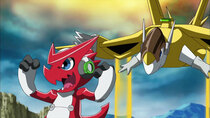 Digimon Xros Wars - Episode 29 - Taiki & Kiriha VS Bugra Army in an All-Out Showdown!