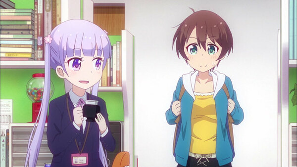 New Game!! - Ep. 1 - Of All the Embarrassing Things to Be Caught Doing...