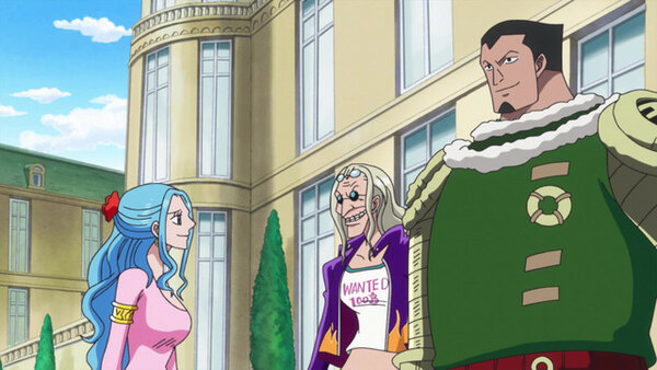 One Piece - Ep. 885 - In the Dark Recesses of the Holyland! A Mysterious Giant Straw Hat!