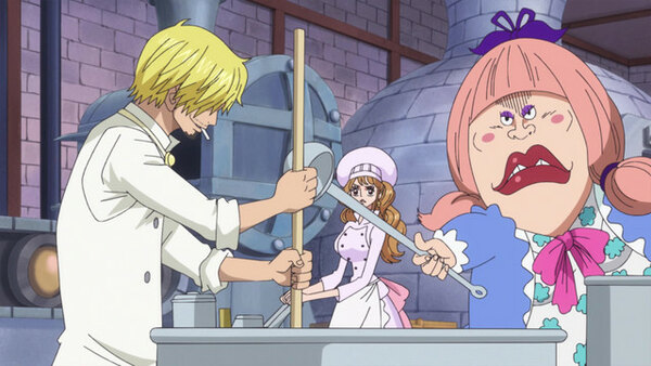 One Piece - Ep. 875 - A Captivating Flavor! Sanji's Cake of Happiness!