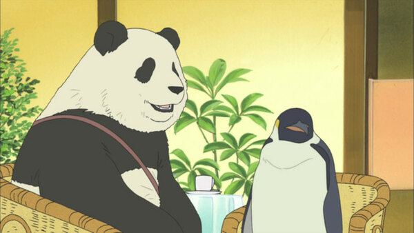 Shirokuma Cafe - Ep. 8 - A Magazine Interview Comes By / Salmon Hunter: Mr. Grizzly