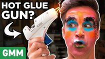 Good Mythical Morning - Episode 23 - Hot Glue Gun Makeup Challenge