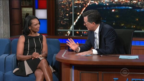 The Late Show with Stephen Colbert - S05E04 - Condoleezza Rice, Bill Skarsgard, BANKS