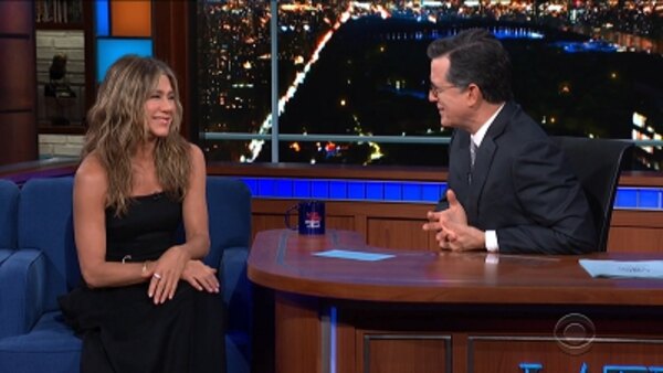 The Late Show with Stephen Colbert - S05E33 - Jennifer Aniston, Thomas Middleditch