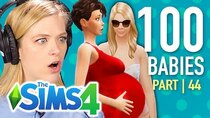 The 100 Baby Challenge - Episode 44 - Single Girl Meets Her Dead Mother In The Sims 4 | Part 44