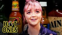 Hot Ones - Episode 6 - Maisie Williams Shivers Uncontrollably While Eating Spicy Wings