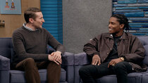 Comedy Bang! Bang! - Episode 29 - A$AP Rocky Wears a Black Button Up Jacket and Black Sneakers