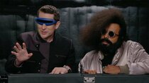 Comedy Bang! Bang! - Episode 19 - Reggie Watts Wears a Purple and Yellow Quilted Sweatshirt