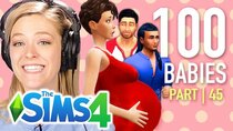 The 100 Baby Challenge - Episode 45 - Single Girl Dates 4 Men At Once In The Sims 4 | Part 45