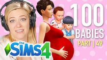 The 100 Baby Challenge - Episode 49 - Single Girl Starves Six Toddlers In The Sims 4 | Part 49