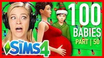 The 100 Baby Challenge - Episode 50 - Single Girl Throws Her First Christmas In The Sims 4 | Part 50