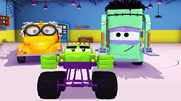 Tom's Paint Shop in Car City - S01E18 - Marley the Monstertruck is a Mutant/Gary the Garbage Truck is a Monster