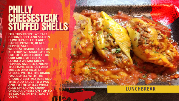 LunchBreak - S03E17 - Philly Cheesesteak Stuffed Shells