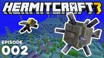 Hermitcraft [FalseSymmetry] - Episode 2 - ZOMBIE HACKS & GUARDIANS ATTACK!