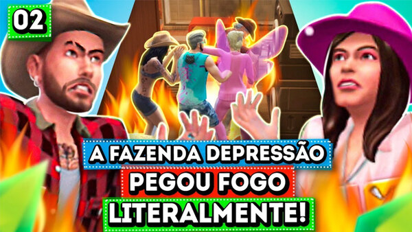 A Fazenda Depressão - S01E03 - 2º EP - Fogo na Entrada dos Peões e Formação da Primeira Roça