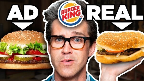 Good Mythical Morning - S17E69 - Fast Food Ads vs. Real Life Food (Test)