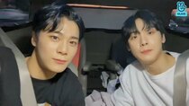 ASTRO vLive show - Episode 69 - San-Ha and Moon Bin on their way home