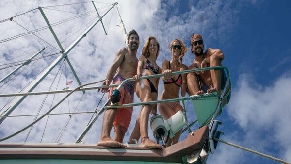 SV Delos - S09E16 - STUCK ABOARD for 5 days dodging GALES in the Bahamas!