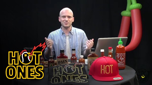 Hot Ones - S14E06 - Anthony Mackie Quotes Shakespeare While Eating Spicy Wings