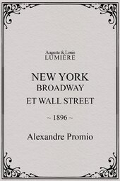 New York, Broadway and Wall Street