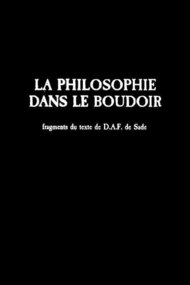 La philosophie dans le boudoir