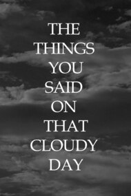 The Things You Said On That Cloudy Day