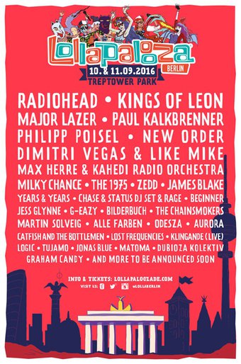 Radiohead | Lollapalooza, Berlin 2016